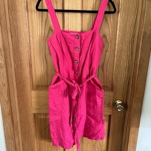 LOFT Pink Button-Down Dress